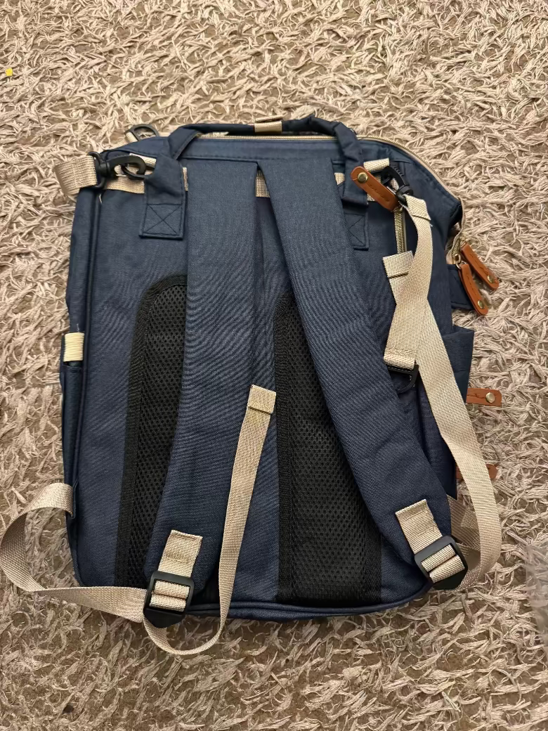 Multi-Function Waterproof Diaper Bag Backpack – Large Baby Bag with 16 Pockets & Changing Pad