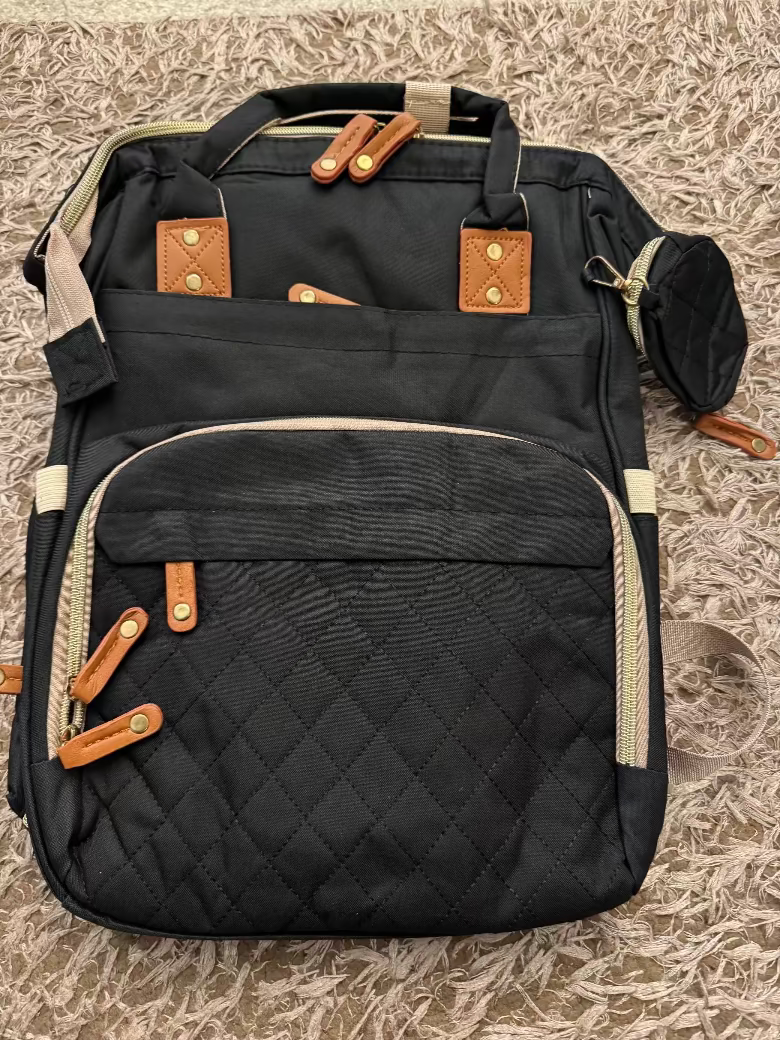 Multi-Function Waterproof Diaper Bag Backpack – Large Baby Bag with 16 Pockets & Changing Pad