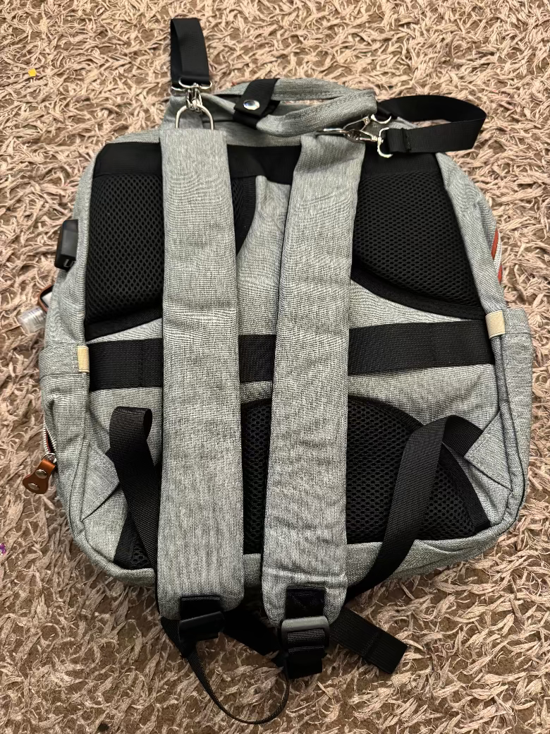 Multifunctional Diaper Bag Backpack – Large Capacity Baby Bag with Changing Station & Insulated Pockets