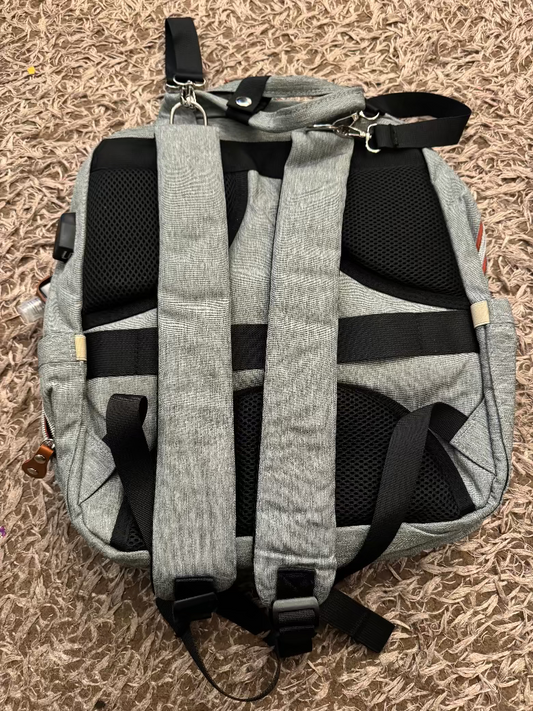 Multifunctional Diaper Bag Backpack – Large Capacity Baby Bag with Changing Station & Insulated Pockets