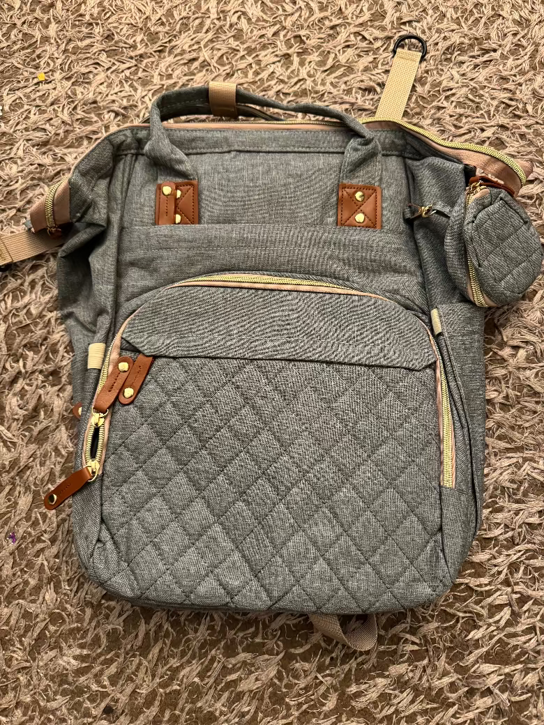 Multi-Function Waterproof Diaper Bag Backpack – Large Baby Bag with 16 Pockets & Changing Pad
