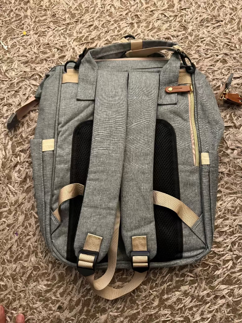 Multi-Function Waterproof Diaper Bag Backpack – Large Baby Bag with 16 Pockets & Changing Pad